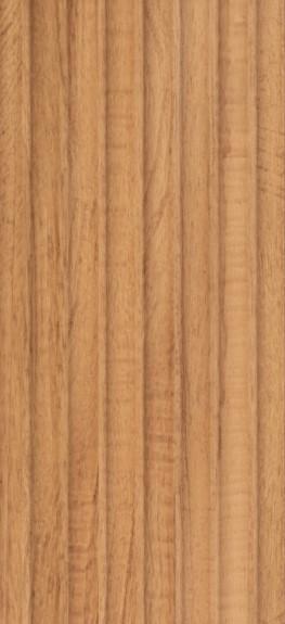Brown Wood Finish Charcoal Louvers Panel 8x0.41 Ft - 4031