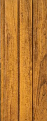 Brown Wood Finish Charcoal Louvers Panel 8x0.41 Ft - 4503