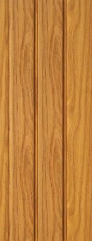 Brown Wood Finish Charcoal Louvers Panel 8x0.41 Ft - 4504