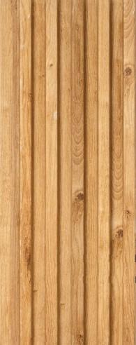 Brown Wood Finish Charcoal Louver/Panel 8x0.41 ft wood Brown 4505