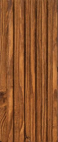 Brown Wood Finish Charcoal Louvers Panel 8x0.41 Ft - 4507
