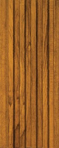 Brown Wood Finish Charcoal Louvers Panel 8x0.41 Ft - 4508