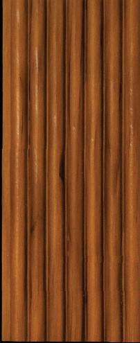 Brown Wood Finish Charcoal Louver/Panel 8x0.41 ft wood Brown 4512