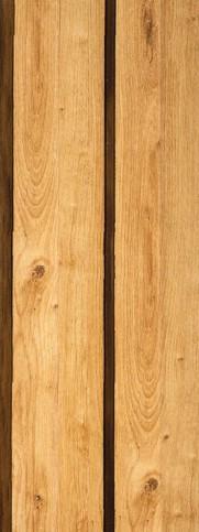 Brown Wood Finish Charcoal Louvers Panel 8x0.41 Ft - 4517