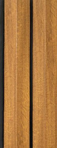 Brown Wood Finish Charcoal Louvers Panel 8x0.41 Ft - 4518
