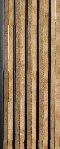 Brown Wood Finish Charcoal Louvers Panel 8x0.41 Ft - 4521