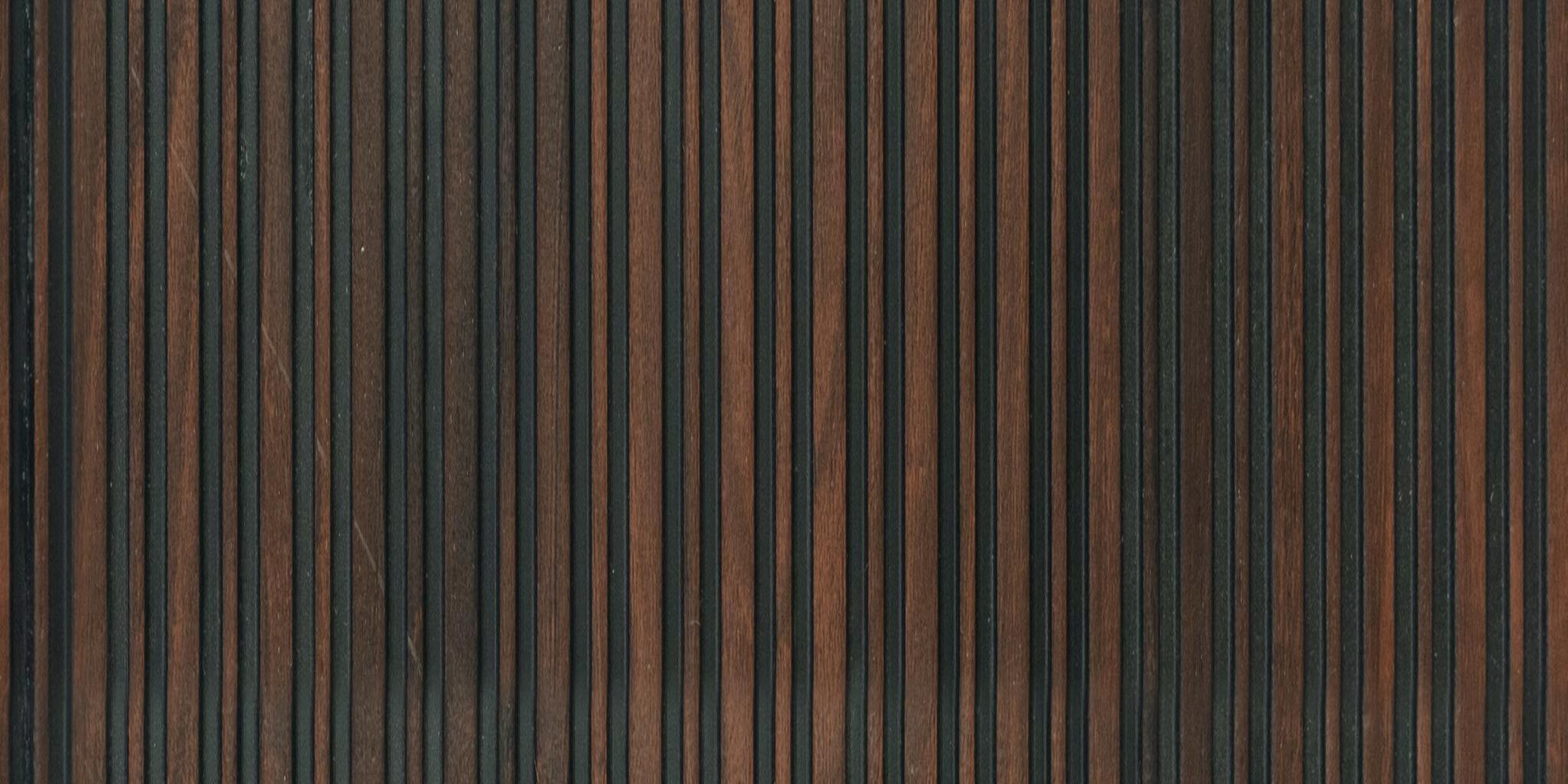 Wooden Effect Charcoal Louver Wood Brown 8x1 Ft - Pn 00754
