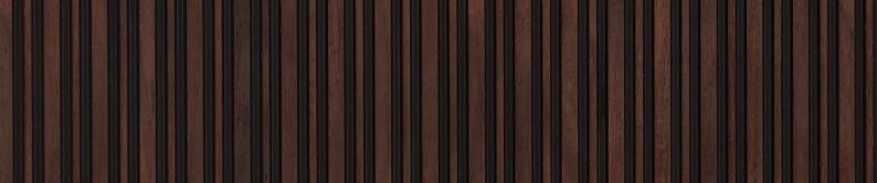 Wooden Effect Charcoal Louver Wood Brown 8x1 Ft - Pn 00754