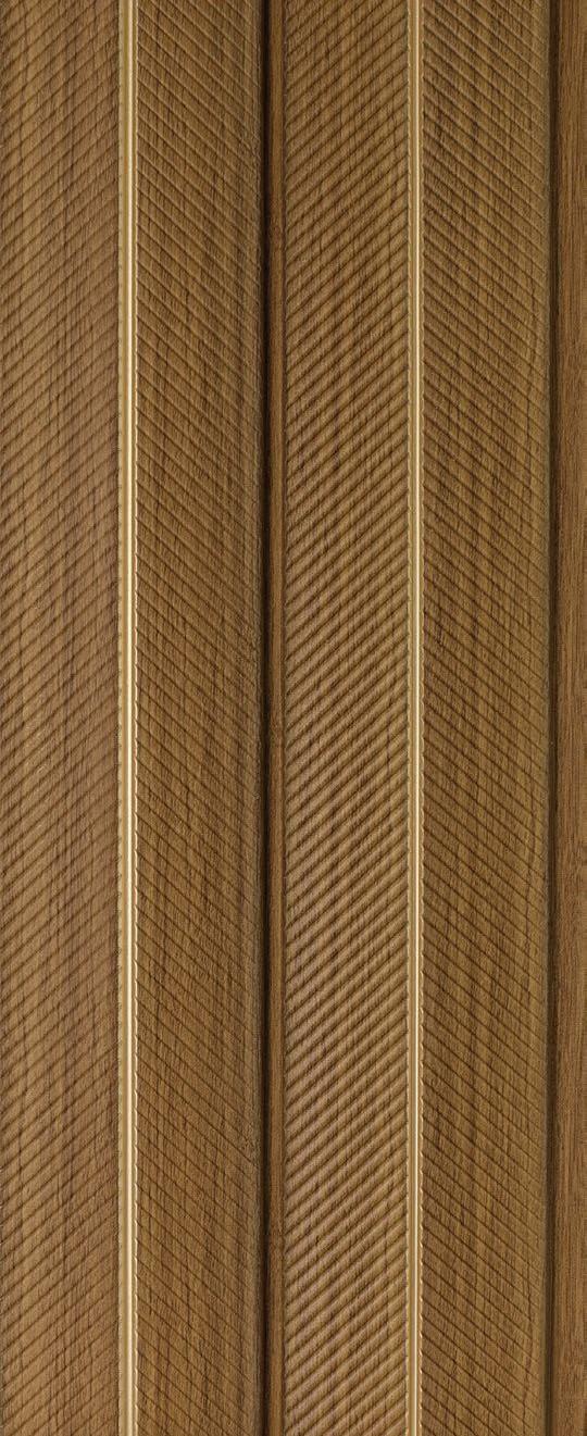 Brown Wooden Charcoal Louvers Panel Wood 8x0.39 Ft - Pn 05270