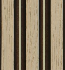 Brown Wooden Charcoal Louver Wood 8x0.39 Ft - Wl 1611