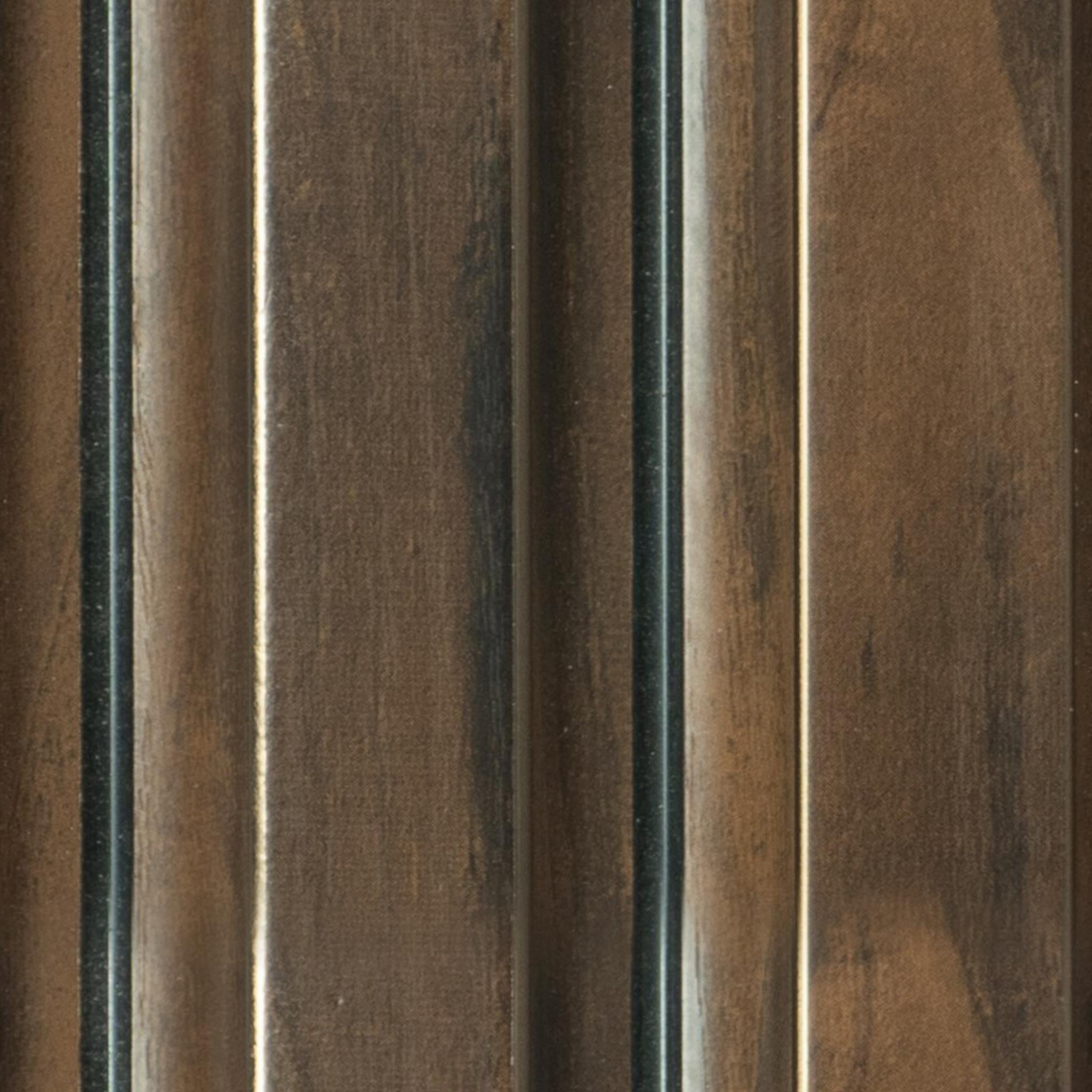 Wooden Charcoal Louver Wood Brown 8x0.39 Ft - Wl 1613