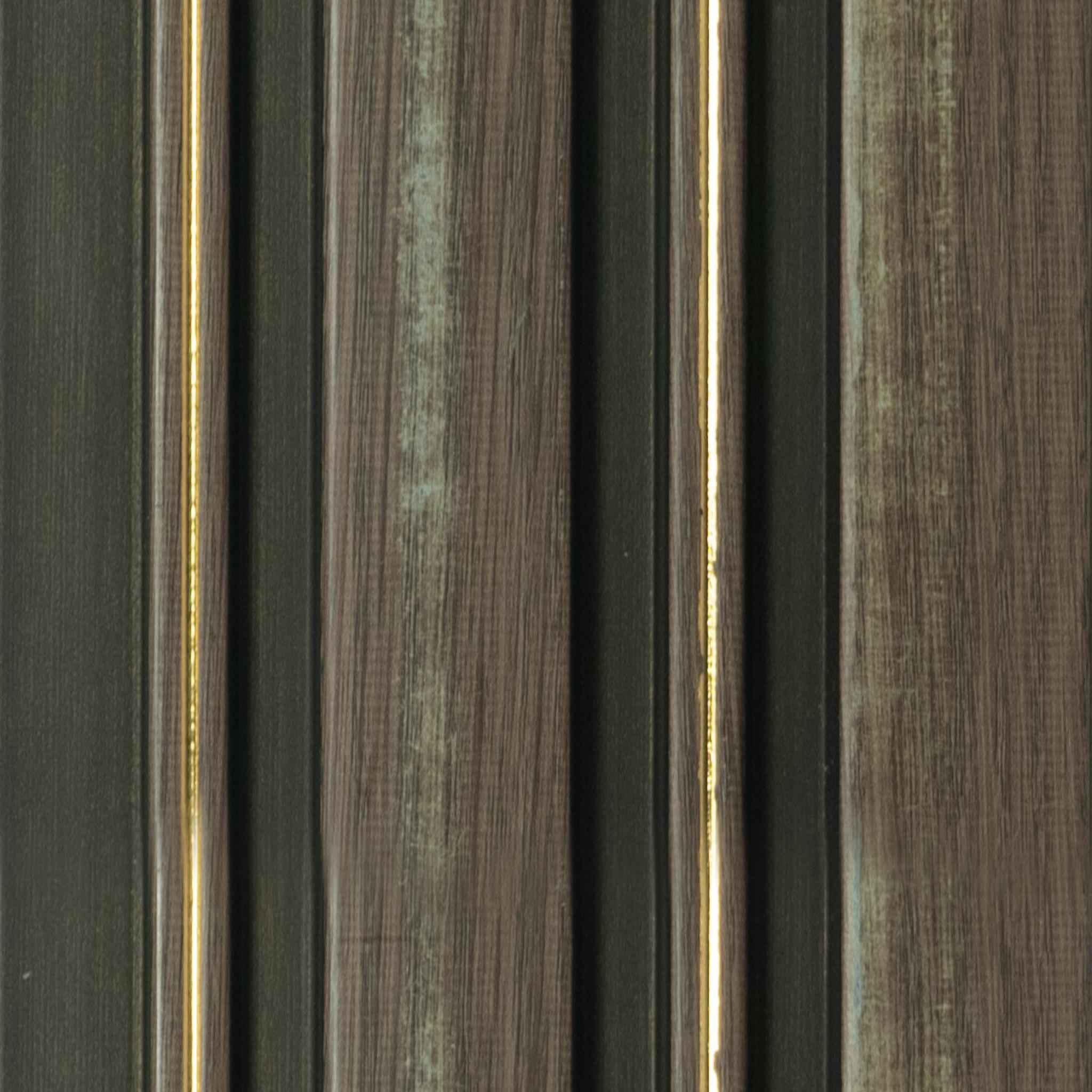 Brown Wooden Charcoal Louver Wood 8x0.39 Ft - Wl 1629