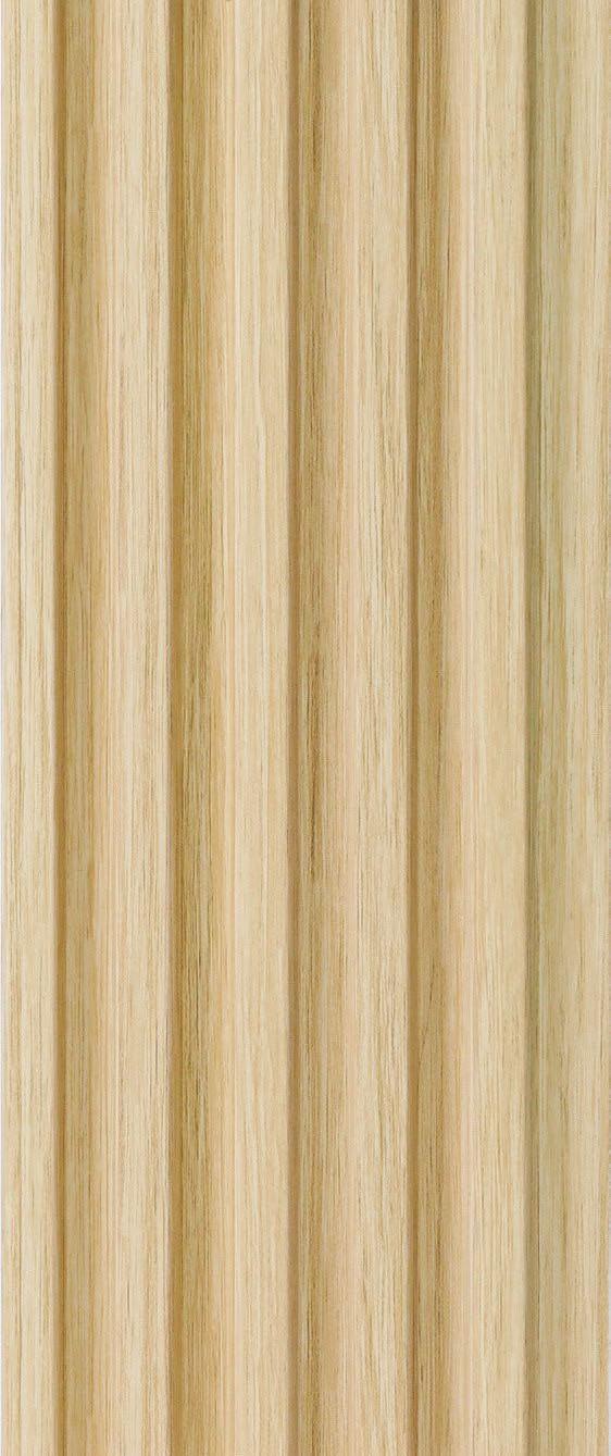 Premium Charcoal Panel Wood Louvers Brown 8x0.4 Ft - Pn 05291