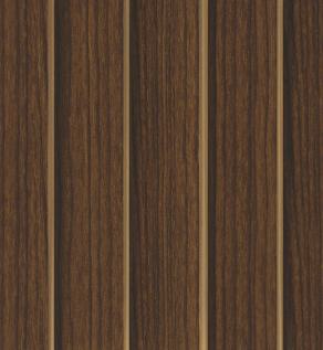 Brown Wooden Charcoal Louver Wood 8x0.41 Ft - 1622