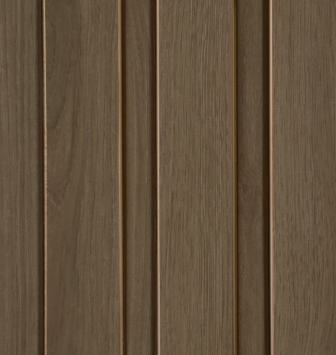 Brown Wooden Charcoal Louver Wood 8x0.41 Ft - Fl 1649