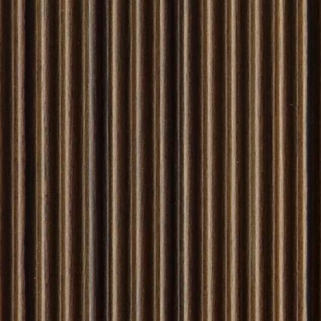 Brown Wooden Charcoal Louvers Panel Wood 9.5x0.37 Ft - Pn 03565