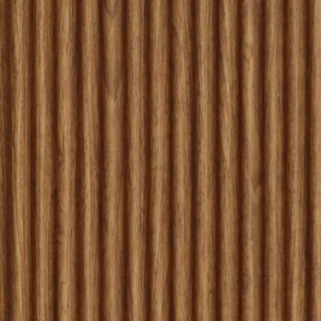 Brown Wooden Charcoal Louvers Panel Wood 9.5x0.37 Ft - Pn 03570