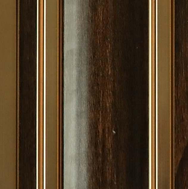 Premium Charcoal Panel Wood Louvers Brown 9.5x0.39 Ft - Pn 03551