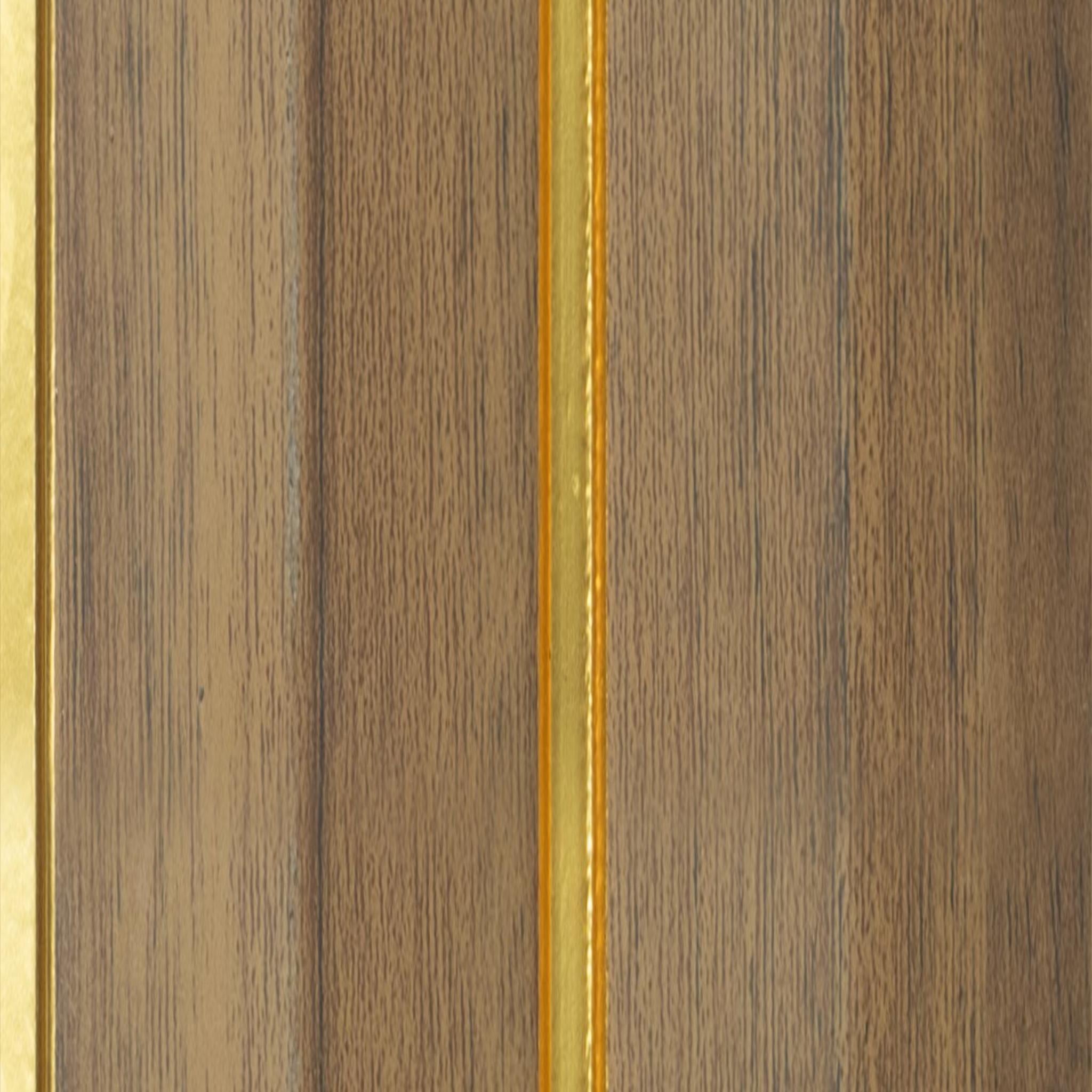 Brown Wooden Charcoal Louver Wood 9.5x0.4 Ft - Pn 00678