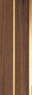 Brown Wooden Charcoal Louver Wood 9.5x0.4 Ft - Pn 00678