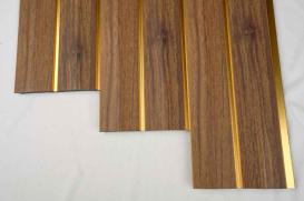 Brown Wooden Charcoal Louver Wood 9.5x0.4 Ft - Pn 00678