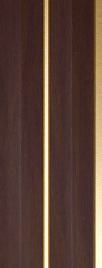 Brown Wooden Charcoal Louvers Panel Wood 9.5x0.4 Ft - Pn 03379