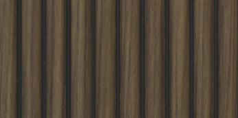 Brown Wooden Charcoal Louver Wood 9.5x0.5 Ft - Fl 6112