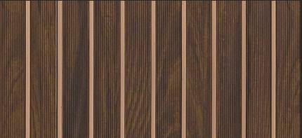 Brown Wooden Charcoal Louver Wood 9.5x0.5 Ft - Fl 6131