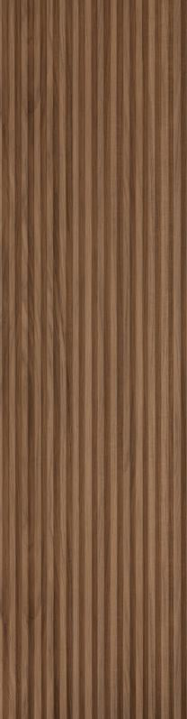 Wooden Charcoal Louvers Panel Wood Brown 8x1 Ft - Ed11003