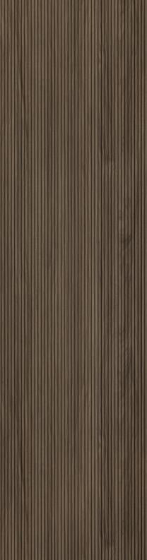 Brown Wooden Charcoal Louvers Panel Wood 8x1 Ft - Ed11013