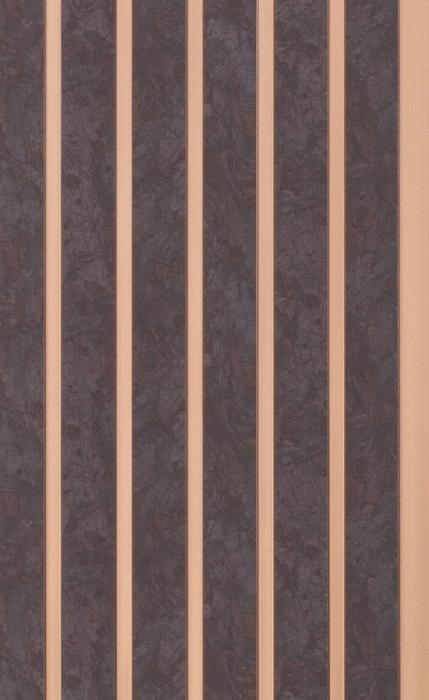 Brown Wooden Charcoal Louvers Wood 8x1 Ft - Ed 9001