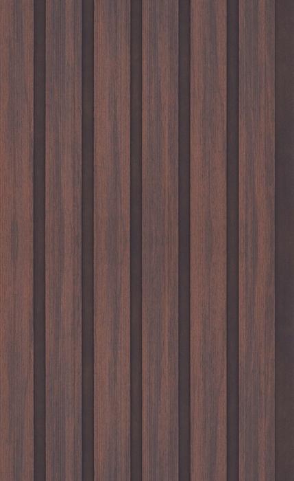 Brown Wooden Charcoal Louvers Panel Wood 8x1 Ft - Ed 9127
