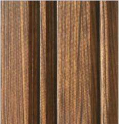 Wooden Louvers Panel Wood Brown 8x0.41 Ft - 941004