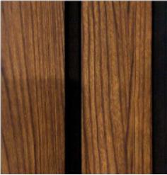 Wooden Louvers Panel Wood Brown 8x0.41 Ft - 941006