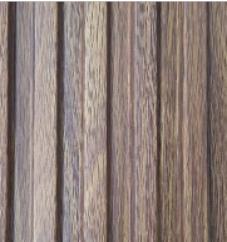 Wooden Louvers Panel Wood Brown 8x0.41 Ft - 941011