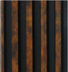 Wooden Louvers Panel Wood Brown 8x0.41 Ft - 942002