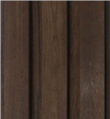 Premium Wood Panel Louvers Brown 8x0.41 Ft - 942003