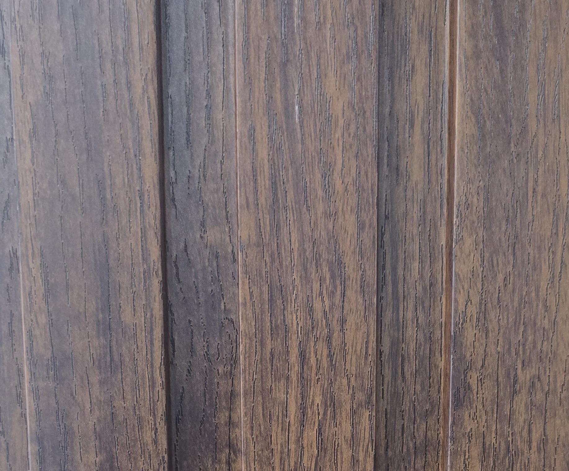 Brown Wooden Pvc Louver Wood 9.5x0.66 Ft - Pn 03783