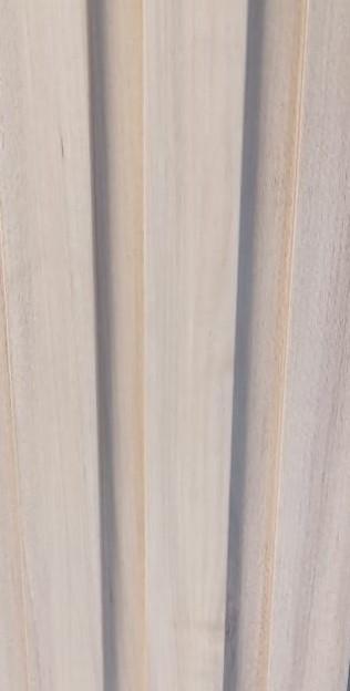 Wooden Wpc Louver Wood Brown 9.5x0.66 Ft - Pn 03714