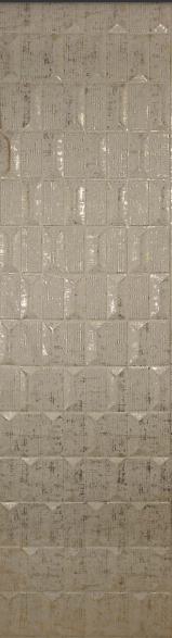 Hexagon Duet Velvet Finish Decorative Wall Panel Fabric White 8x2 Ft - Cn 05