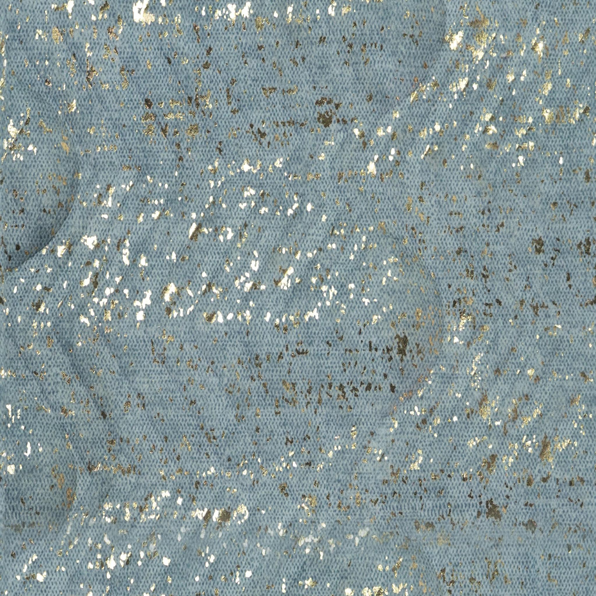 Cubine Velvet Finish Decorative Wall Panel Fabric Blue 8x2 Ft - Cn 09