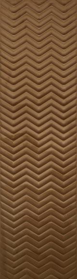 Harlequin Quilt Velvet Finish Decorative Wall Panel Fabric Brown 8x2 Ft - Cn 13