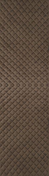 Herringbone 8 Ft X 2 Velvet Finish Decorative Wall Panel Fabric Brown 8x2 - Cn 23