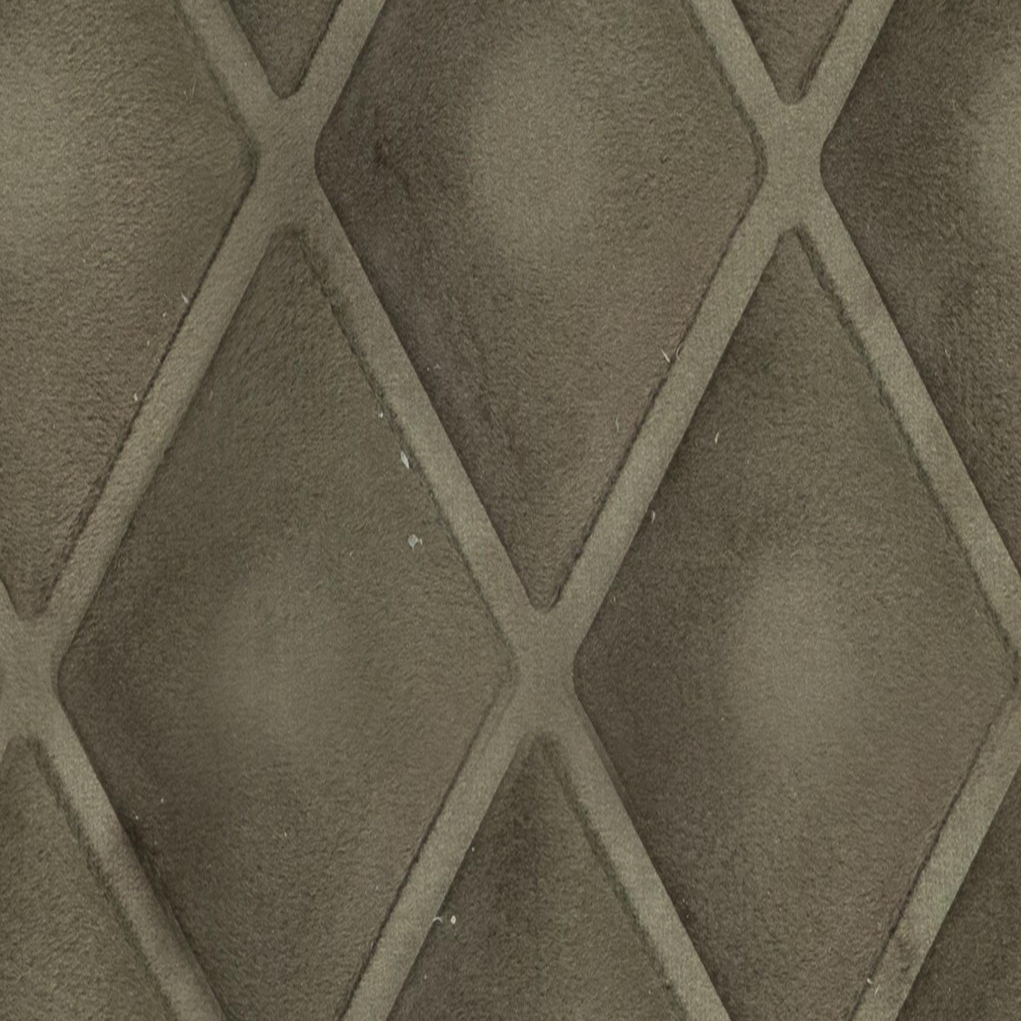 Herringbone 8 Ft X 2 Velvet Finish Decorative Wall Panel Fabric Brown 8x2 - Cn 23