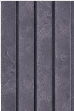 Charcoal Concrete 12 Mm Louvers Panel Wood Grey 9x0.42 Ft - 7503