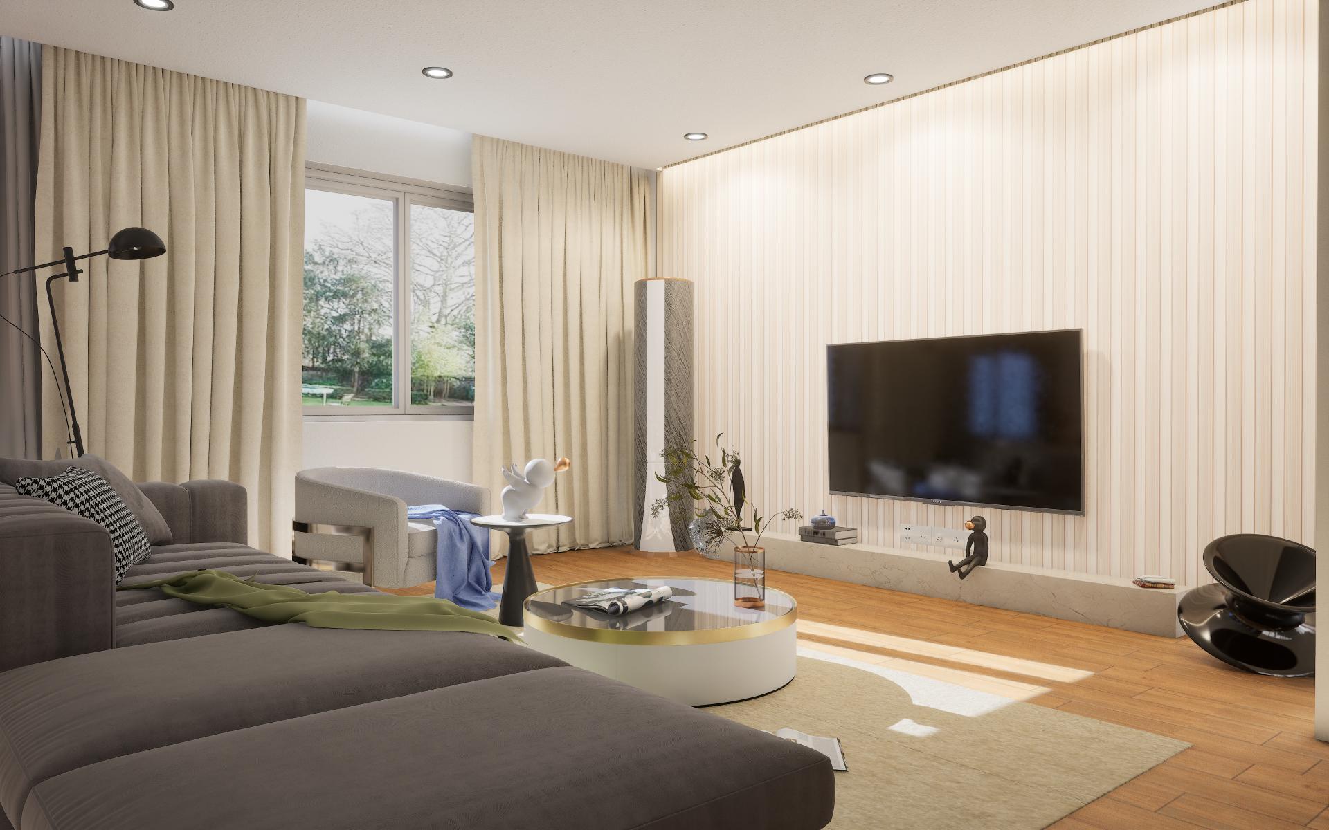 Clads Series Louvers Wood Cream 8x0.41 Ft - 2003 Fa14