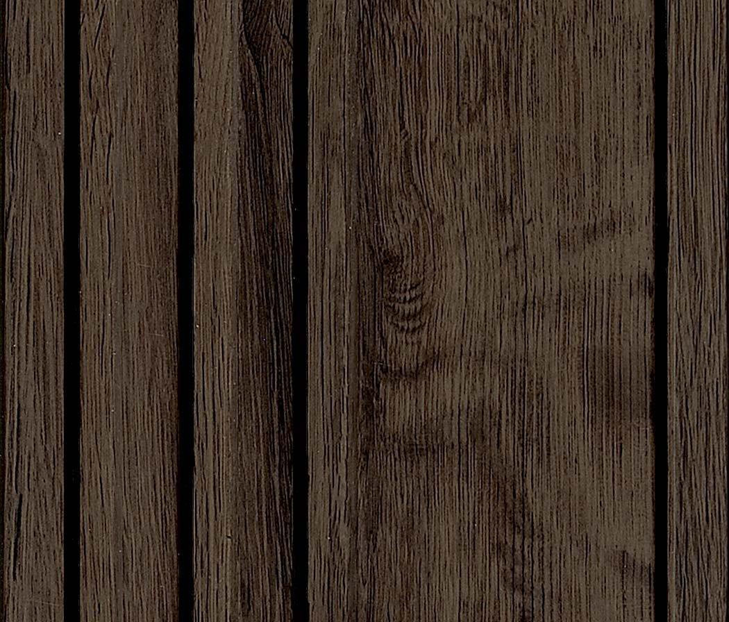 Dark Brown Charcoal Clads Series Louvers Wood 8x0.41 Ft - 4018