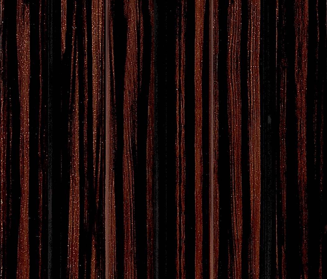 Dark Brown Charcoal Louvers Wood 8x0.41 Ft - 4016