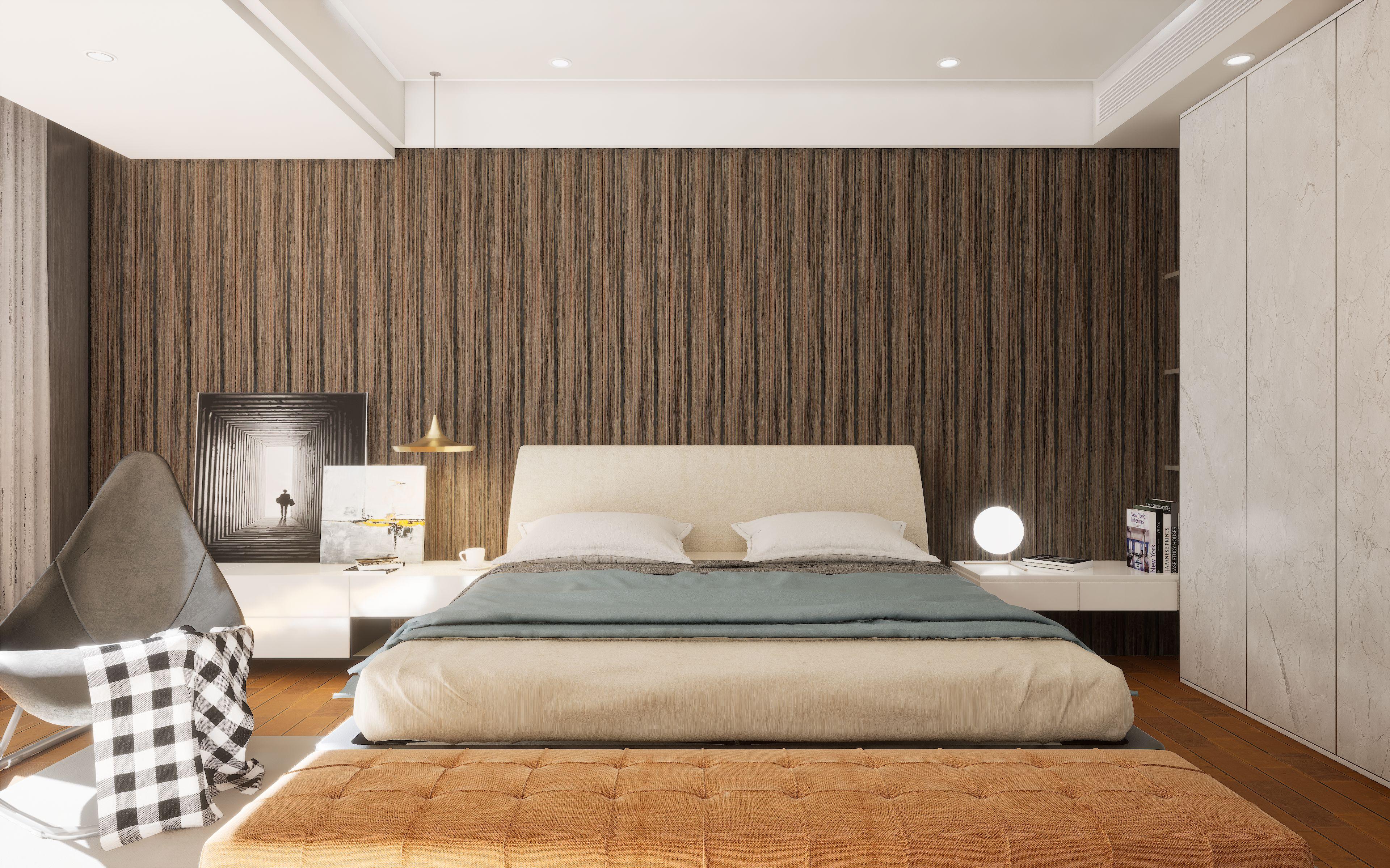 Dark Brown Charcoal Clads Series Louvers Wood 8x0.41 Ft - 4006