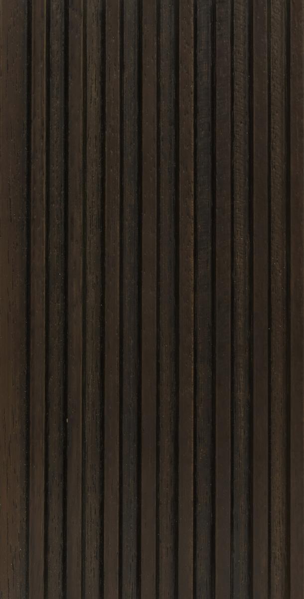 Dark Walnut Interlock Wpc Louvers Wood 9.35x0.41 Ft - Pn 02737 E